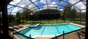 The pool at the Villa
