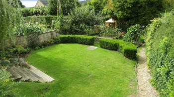the beautiful garden at our holiday home